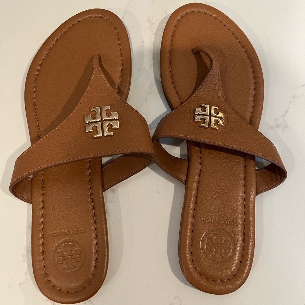 Worn once, Tory Burch sandals. Sz 7